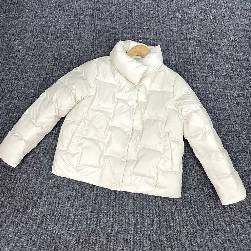Женская зимняя легкая куртка-пуховик, женское короткое повседневное теплое пальто на белом утином пуху с воротником-стойкой, 2021
Женская зимняя легкая куртка-пуховик, женское короткое повседневное теплое пальто на белом утином пуху с воротником-стойкой, 2021