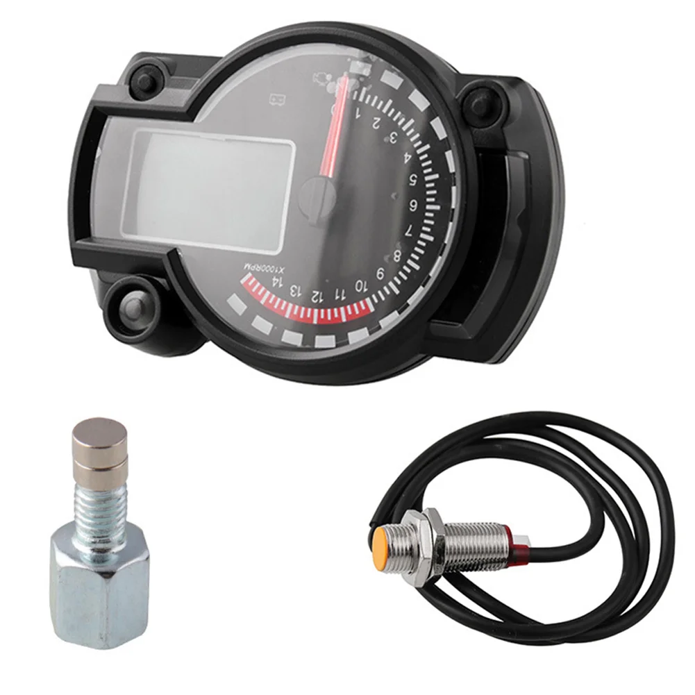 12V 15000RPM Motorcycle Speedometer Gauge LCD Digital Tachometer Odometer Universal Waterproof Motorcycle Accessories
12V 15000RPM Motorcycle Speedometer Gauge LCD Digital Tachometer Odometer Universal Waterproof Motorcycle Accessories