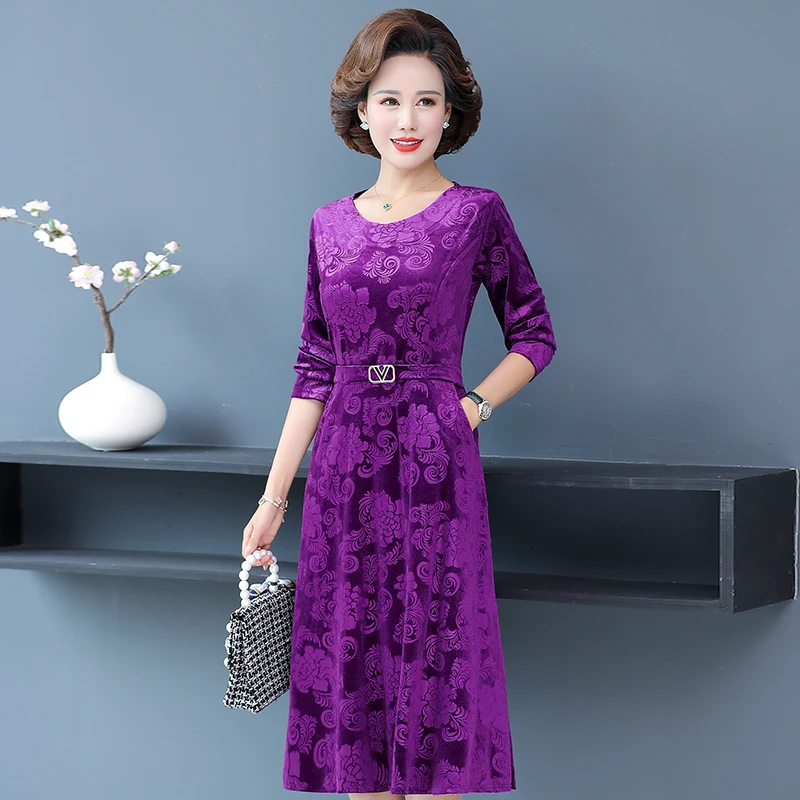 Spring Autumn Women Velvet Dress Long Sleeve O neck Vintage Retro Dresses Elegant Party High Waist Slim Vestidos
Spring Autumn Women Velvet Dress Long Sleeve O neck Vintage Retro Dresses Elegant Party High Waist Slim Vestidos