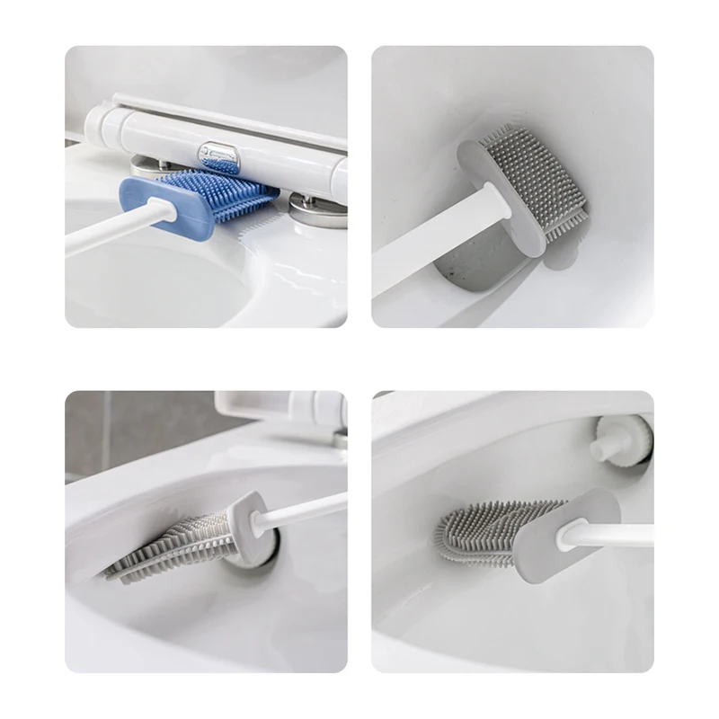 Toilet Brush With Holder And Plunger Set Wall-Mounted Flexible Silicone Bathroom Scrub Toilet Brush Set GHS99
Toilet Brush With Holder And Plunger Set Wall-Mounted Flexible Silicone Bathroom Scrub Toilet Brush Set GHS99