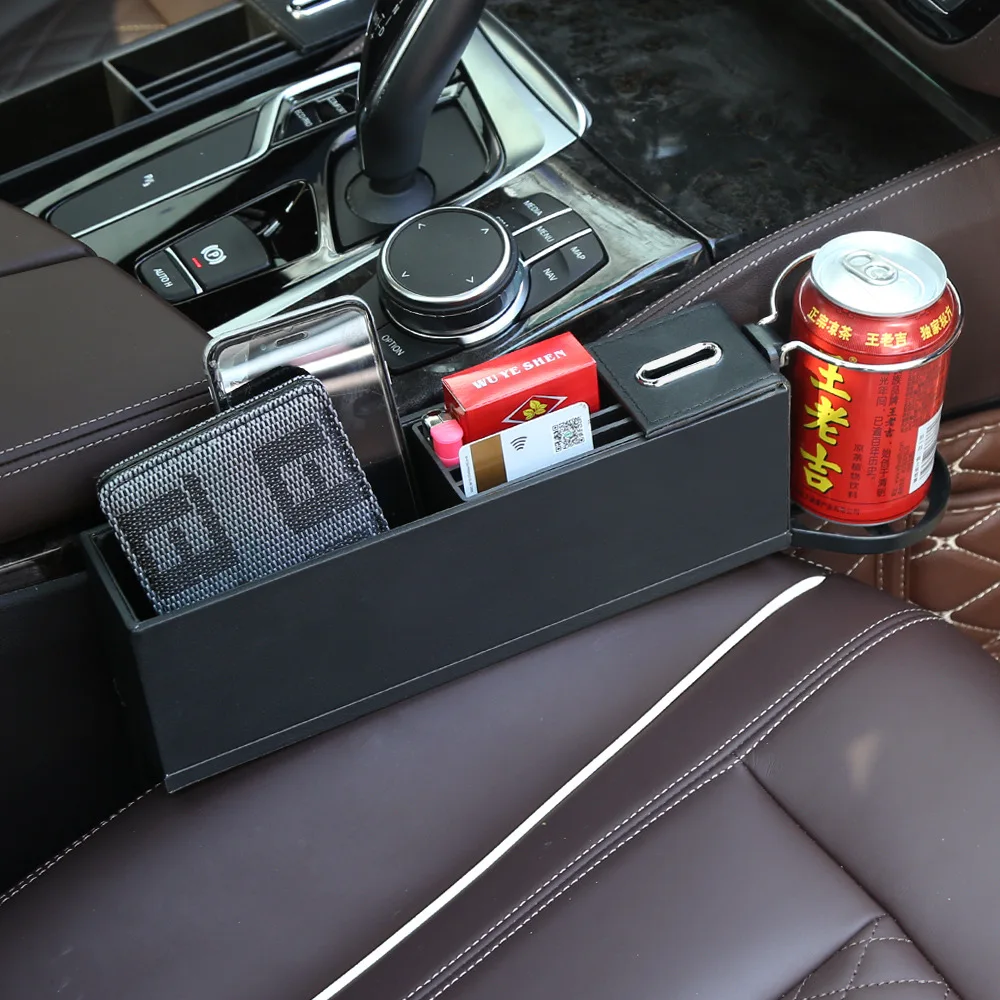 Car water cup holder multi-functional seat slot gap filler organizer phone wallet cards storage box leather seats middle box
Car water cup holder multi-functional seat slot gap filler organizer phone wallet cards storage box leather seats middle box