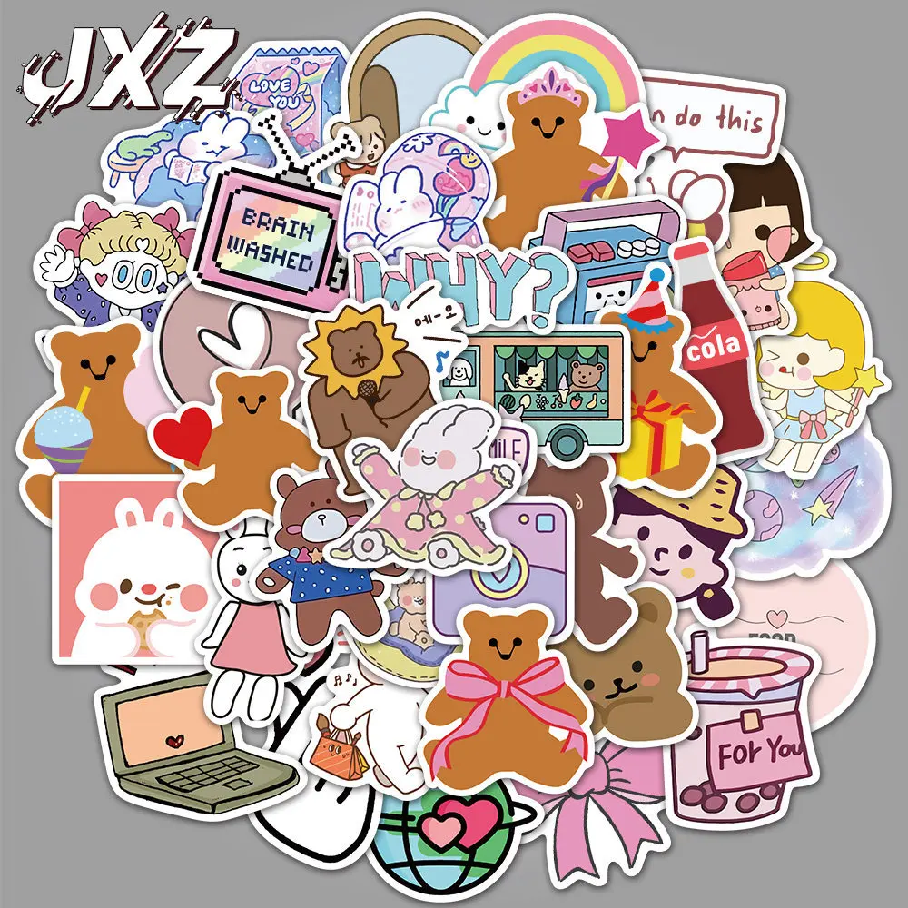 50 pieces of cute cartoon stickers trunk stickers thermos cup stickers waterproof hand account computer girl heart stickers
50 pieces of cute cartoon stickers trunk stickers thermos cup stickers waterproof hand account computer girl heart stickers