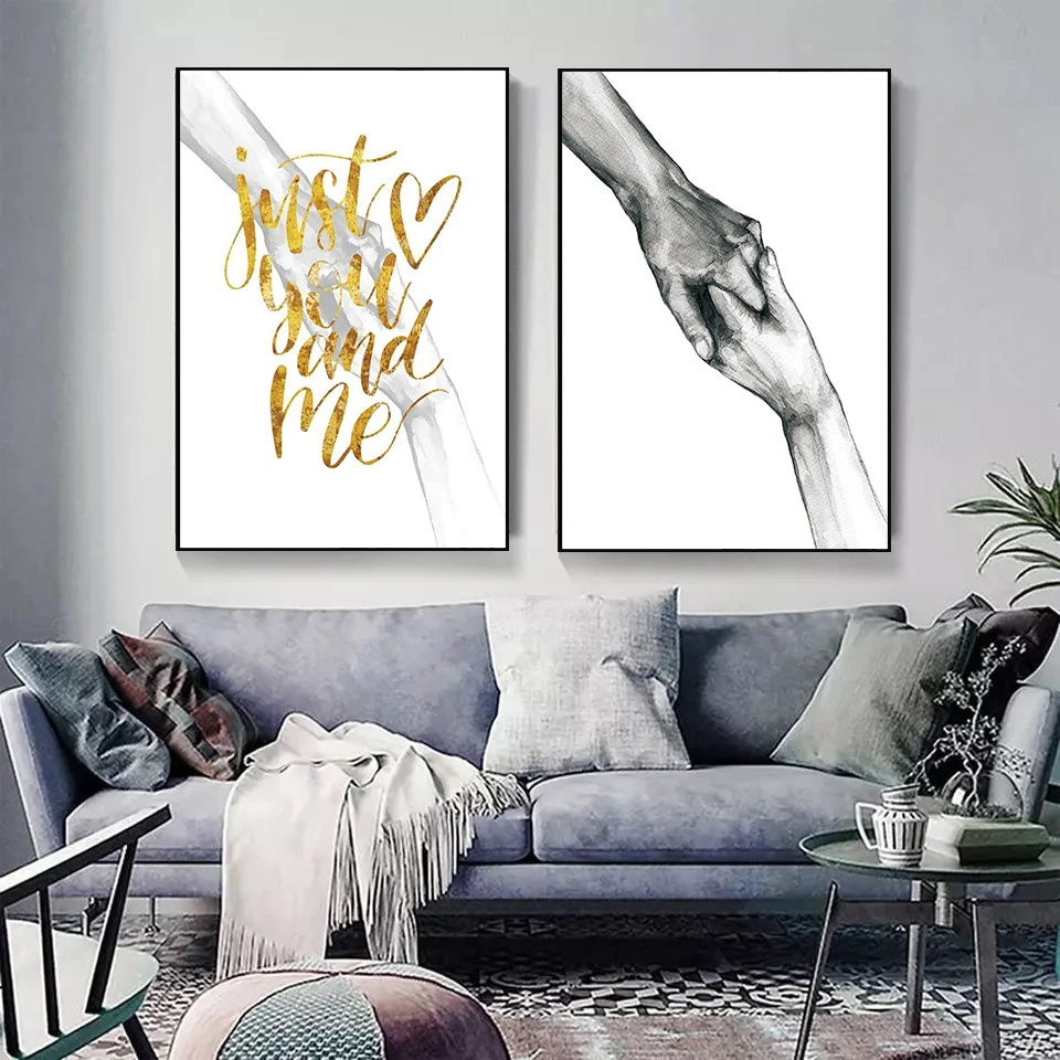 Black and White Love Holding Hands Canvas Painting Wall Art Posters and Prints Wall Poster Home Room Decor Paintings on The Wall
Black and White Love Holding Hands Canvas Painting Wall Art Posters and Prints Wall Poster Home Room Decor Paintings on The Wall
