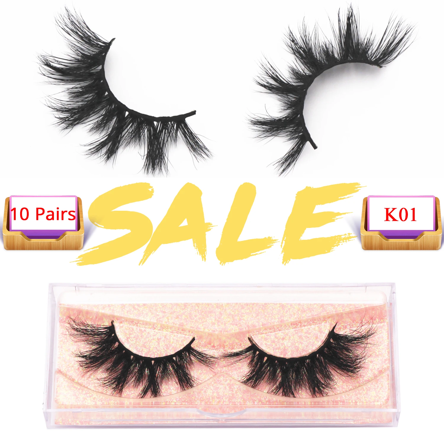 10 Pairs Makeup Eyelashes 3D Mink Lashes Fluffy Soft Wispy Volume Natural long Cross False Eyelashes Eye Lashes Reusable Eyelash
10 Pairs Makeup Eyelashes 3D Mink Lashes Fluffy Soft Wispy Volume Natural long Cross False Eyelashes Eye Lashes Reusable Eyelash