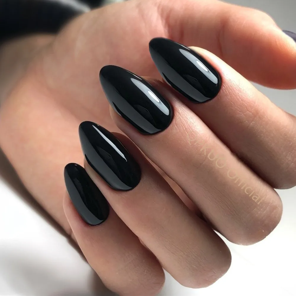 24Pcs Shiny Black Short Stiletto Fake Nail With Jelly Glue Press On Artificial False Nails DIY Finger Tips Manicure Tool 
24Pcs Shiny Black Short Stiletto Fake Nail With Jelly Glue Press On Artificial False Nails DIY Finger Tips Manicure Tool