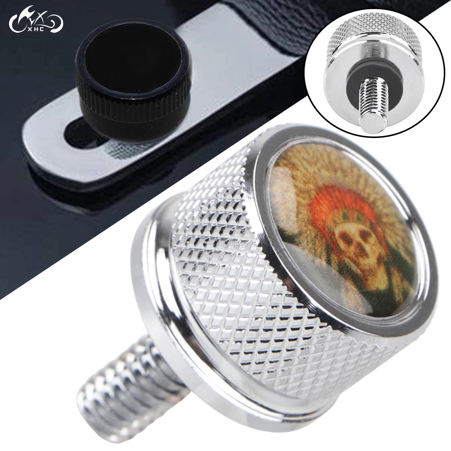 Хромированный задний сиденье на крыле Комплект болтов с креплением для Harley Dyna Road