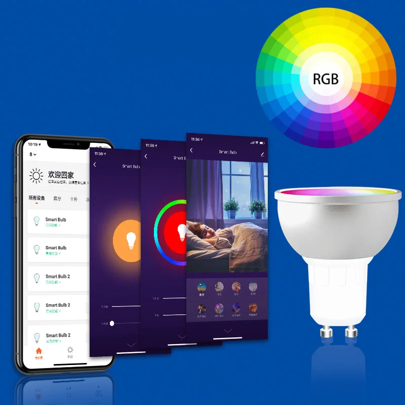 

Zigbee 3,0 Tuya Smart LED светильник лампочка лампы чашки Gu10 5 Вт RGBCW SmartThings App голос Управление работает с Alexa Echo/Google Home