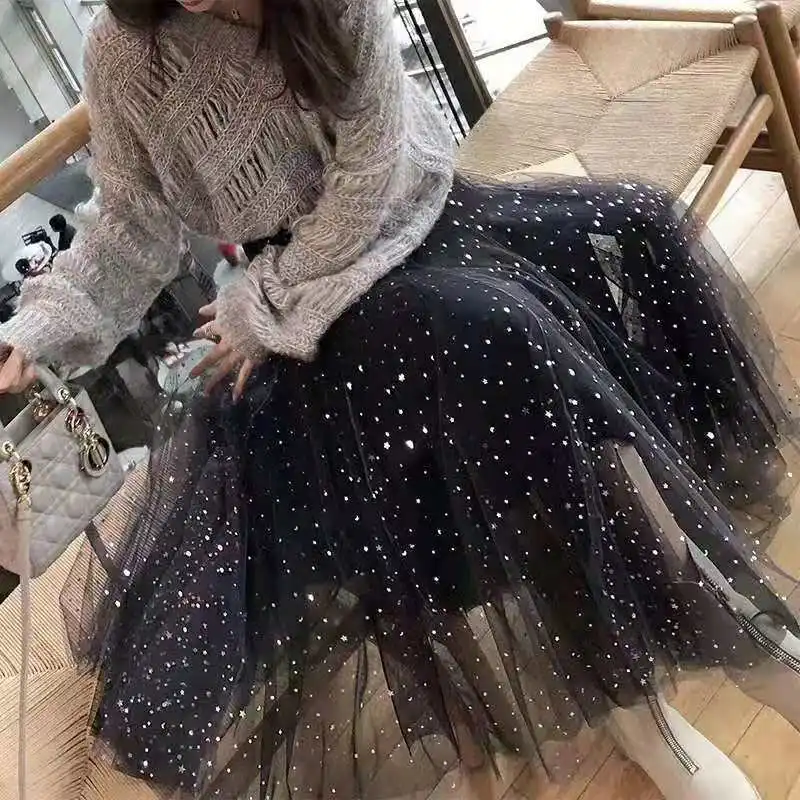 Tulle Skirts Womens Midi Pleated Skirt Black Pink Tulle Skirt Women 2022 Spring Summer Korean Elastic High Waist Mesh Tutu Skirt
Tulle Skirts Womens Midi Pleated Skirt Black Pink Tulle Skirt Women 2022 Spring Summer Korean Elastic High Waist Mesh Tutu Skirt