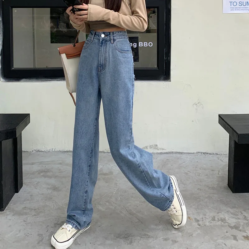 Fall 2021 women's solid color back pockets raw edge high waist wide leg jeans women's new straight loose trousers mopping pants
Fall 2021 women's solid color back pockets raw edge high waist wide leg jeans women's new straight loose trousers mopping pants
