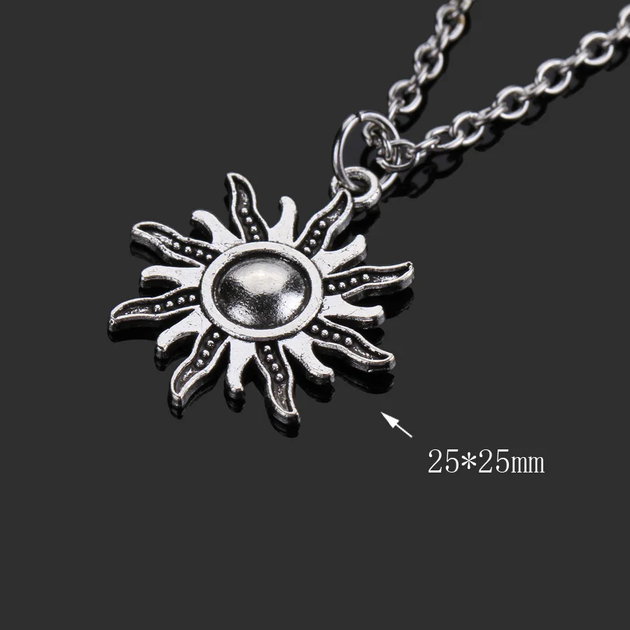 Fashion Sun Necklace For Women Men Long Chain Choker Vintage Pendant Jewelry 2022 New Gifts Boyfriend Girlfriend | Украшения и