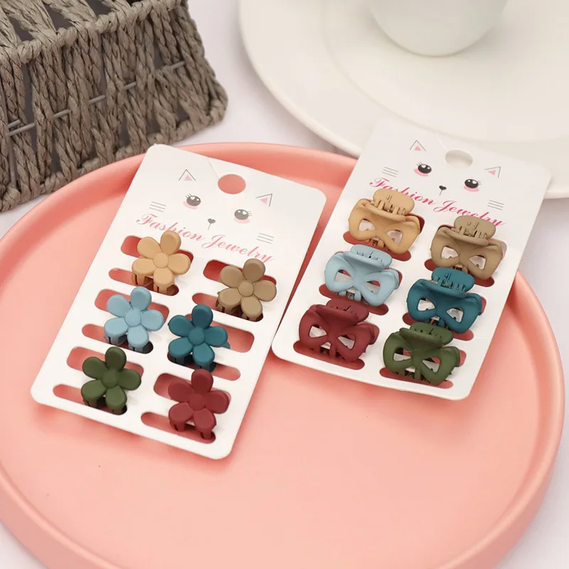 6Pcs/set Frosted Small Clips for Women Girls Plastic Small Hair Crab Claw Mini Hairpin Hair Accessories заколки на волосы 2021
6Pcs/set Frosted Small Clips for Women Girls Plastic Small Hair Crab Claw Mini Hairpin Hair Accessories заколки на волосы 2021