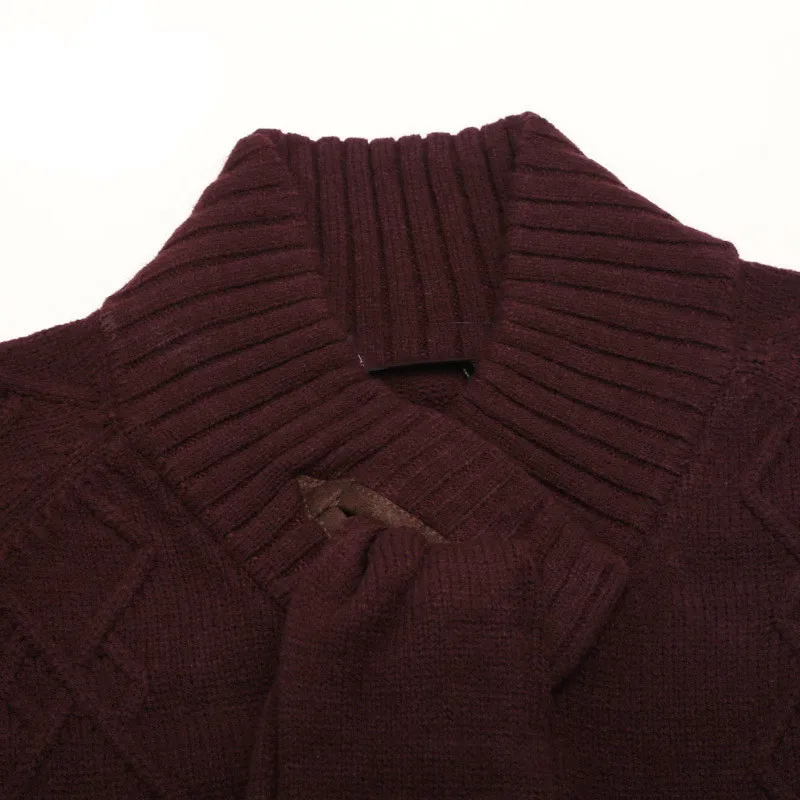 Autumn Winter Retro Trendy Men's Pullover Wool Knit Sweater Solid Color British Style Base Large Collar Outer Wear 1504 2
Autumn Winter Retro Trendy Men's Pullover Wool Knit Sweater Solid Color British Style Base Large Collar Outer Wear 1504 2