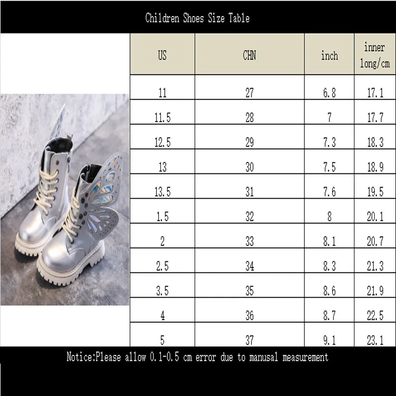 Children's Martin Boots 2020 Spring and Autumn New Girls Wings Fashion Colorful Short Boots Girls Silver Princess Boots
Children's Martin Boots 2020 Spring and Autumn New Girls Wings Fashion Colorful Short Boots Girls Silver Princess Boots