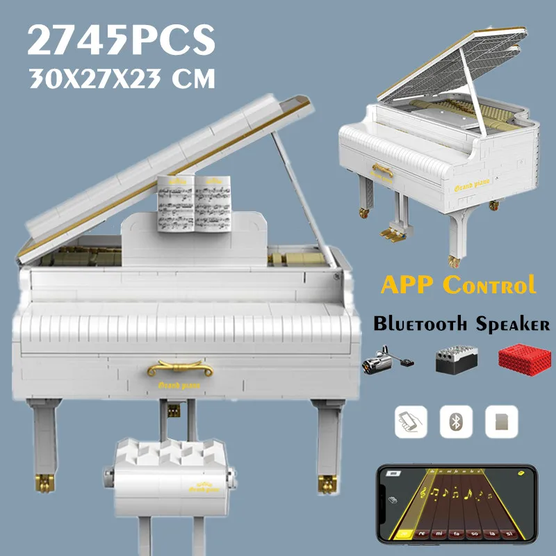 New 2436PCS APP Control Electric Bluetooth GRAND PIANO Speaker Ideas Toy Building Block Bricks Kid Gift
New 2436PCS APP Control Electric Bluetooth GRAND PIANO Speaker Ideas Toy Building Block Bricks Kid Gift