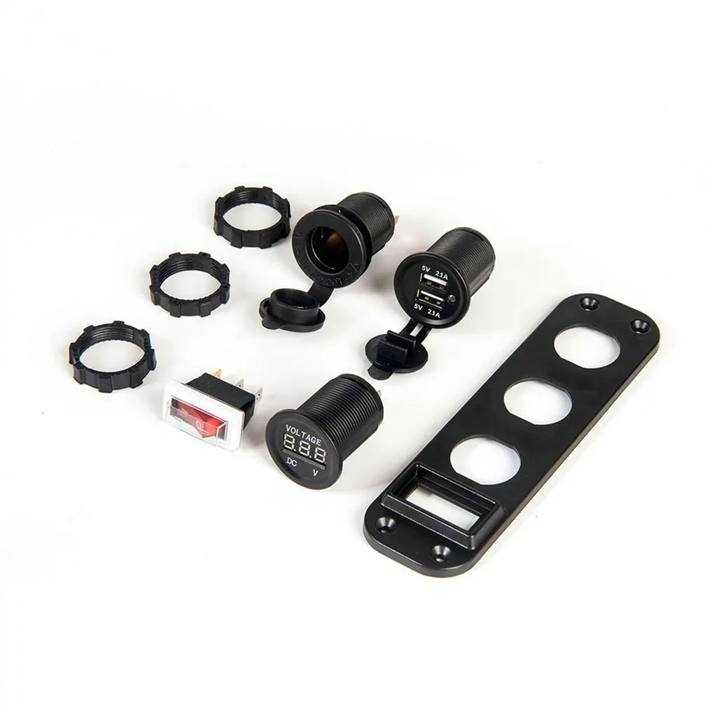 Rocker Switch Car USB Socket Fast Charger Adapter Car Cigarette Lighter 4.2A USB Panel Mount Socket Car Voltmeter USB Charging
Rocker Switch Car USB Socket Fast Charger Adapter Car Cigarette Lighter 4.2A USB Panel Mount Socket Car Voltmeter USB Charging