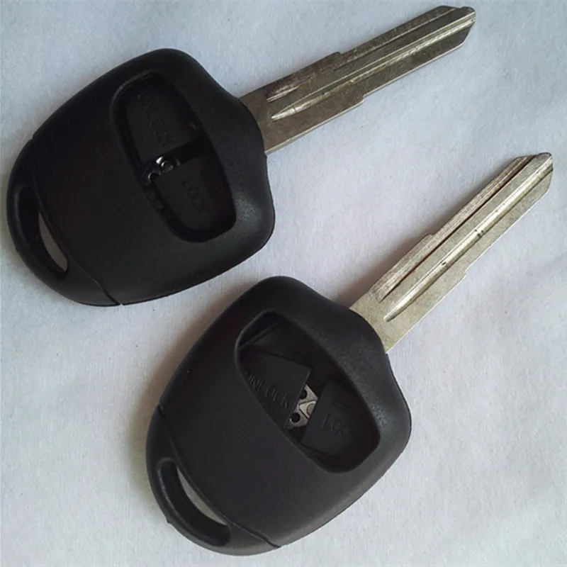 

DAKATU 30PCS 2 Button Remote Key Case for Mitsubishi Lancer EX Evolution Grandis Outlander Blank Key Shell Fob Cover Left Blade