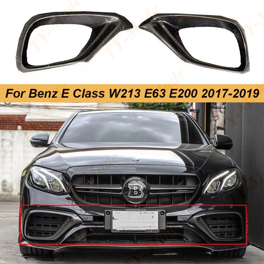 W213 E63 Carbon Fiber FRP Front Bumper Air Vent Outlet Cover Trim FogLamp Vent Trim For Benz E Class W213 E63 E200 2017-2019
W213 E63 Carbon Fiber FRP Front Bumper Air Vent Outlet Cover Trim FogLamp Vent Trim For Benz E Class W213 E63 E200 2017-2019
