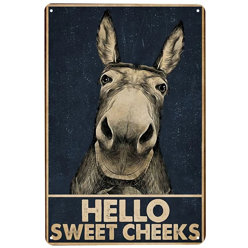 Hello sweet cheeks printed Metal Signs Retro Tin Signs Funny Poster Decor for Bar Pub Club Decoration for Living Room Home
Hello sweet cheeks printed Metal Signs Retro Tin Signs Funny Poster Decor for Bar Pub Club Decoration for Living Room Home