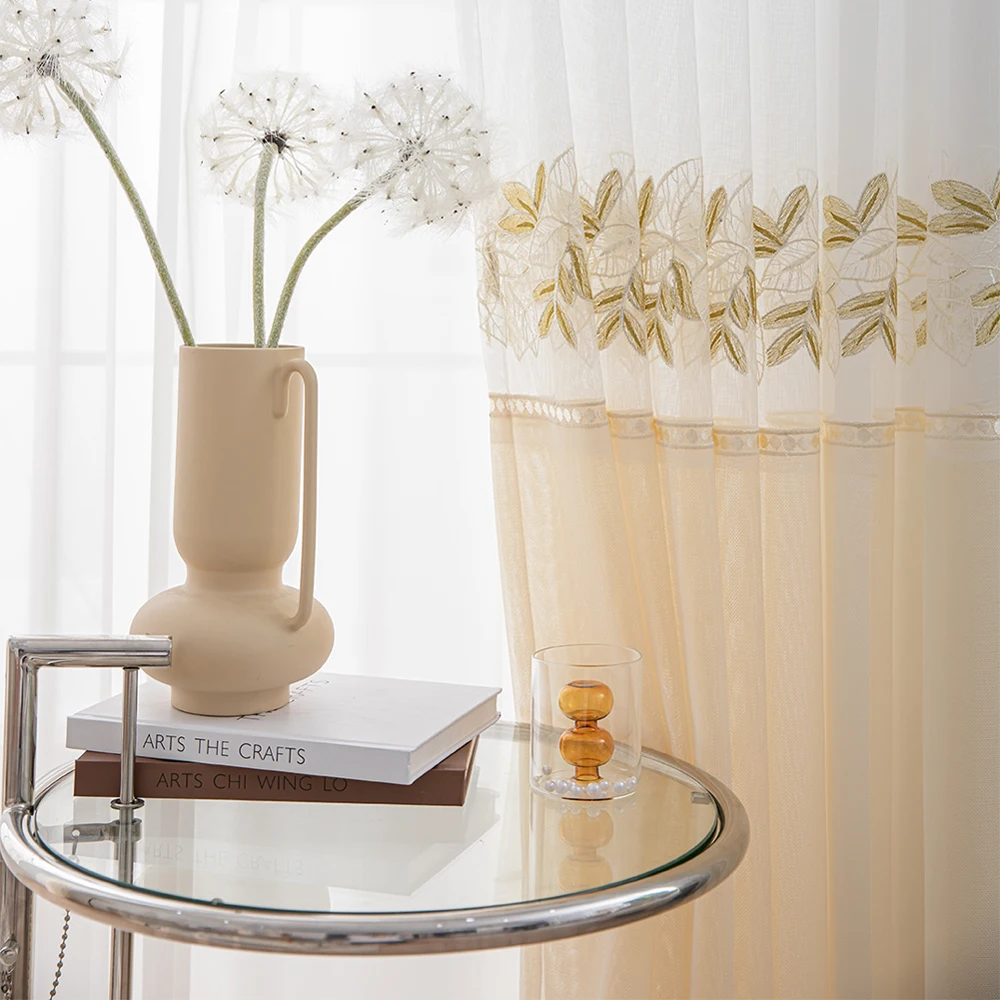 MILING Embroidered Sheers Curtains for Living Room Window Treatments Luxury Tulle Bedroom Screen Drapes
MILING Embroidered Sheers Curtains for Living Room Window Treatments Luxury Tulle Bedroom Screen Drapes