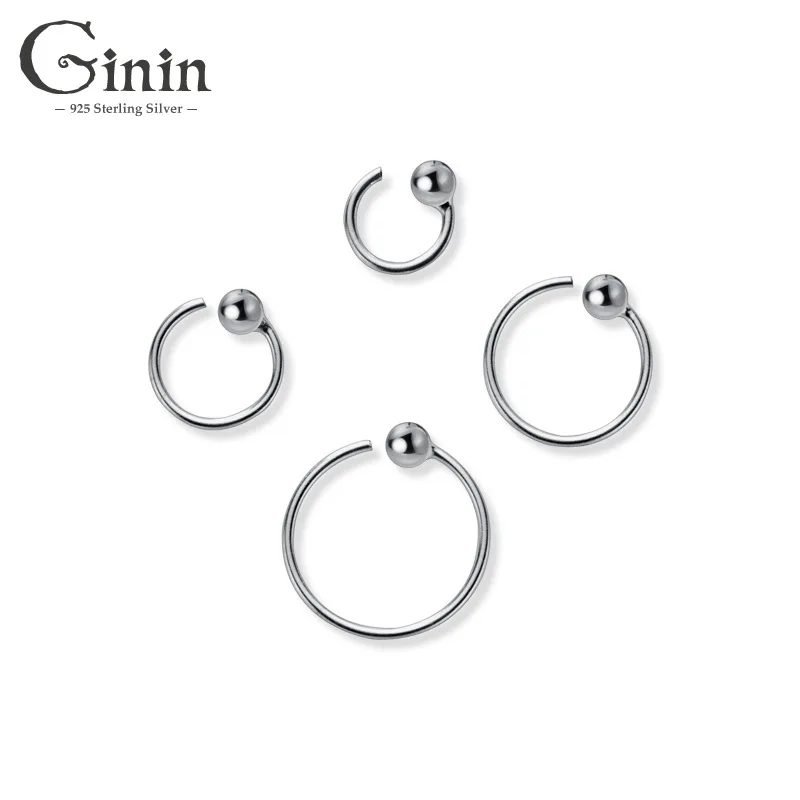 Ginin 925 Sterling Silver Stud Earrings Women's Round Bead Mini and Simple Bead Ear Bone Circle Earrings Female Trendy Jewelry
Ginin 925 Sterling Silver Stud Earrings Women's Round Bead Mini and Simple Bead Ear Bone Circle Earrings Female Trendy Jewelry