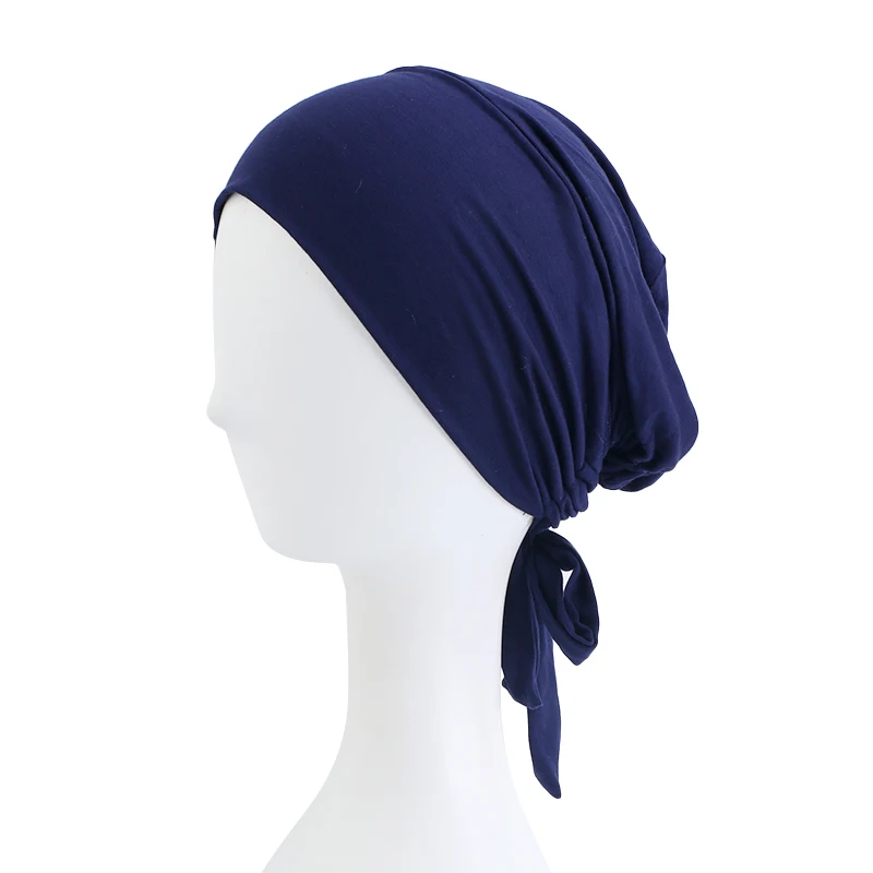 Fashion Pre-tie Style Cotton Turban With Elastic Muslim Hijab Cancer Chemo Cap Women Night Sleep Hat Hair Accessories
Fashion Pre-tie Style Cotton Turban With Elastic Muslim Hijab Cancer Chemo Cap Women Night Sleep Hat Hair Accessories