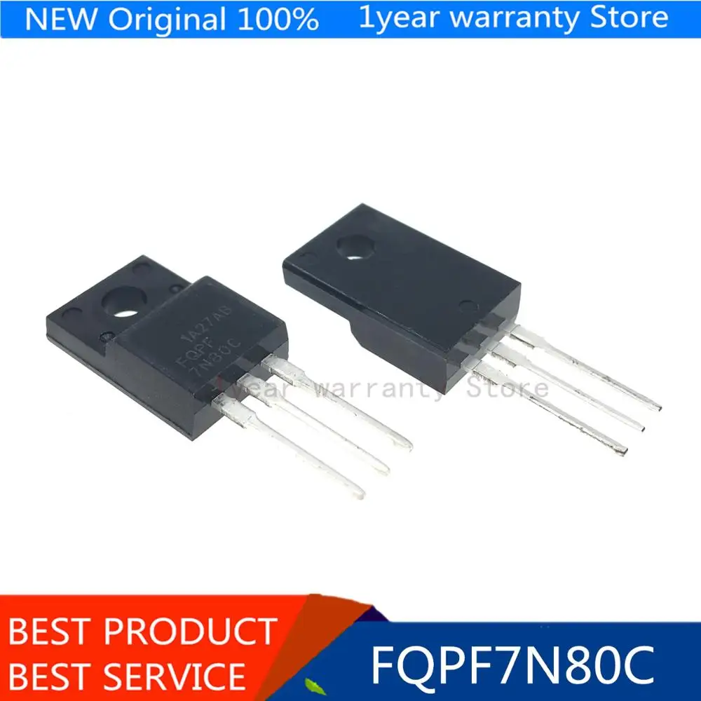 100% new imported original FQPF7N80C 7N80C TO-220F field effect transistor 7A 800V N channel 
100% new imported original FQPF7N80C 7N80C TO-220F field effect transistor 7A 800V N channel