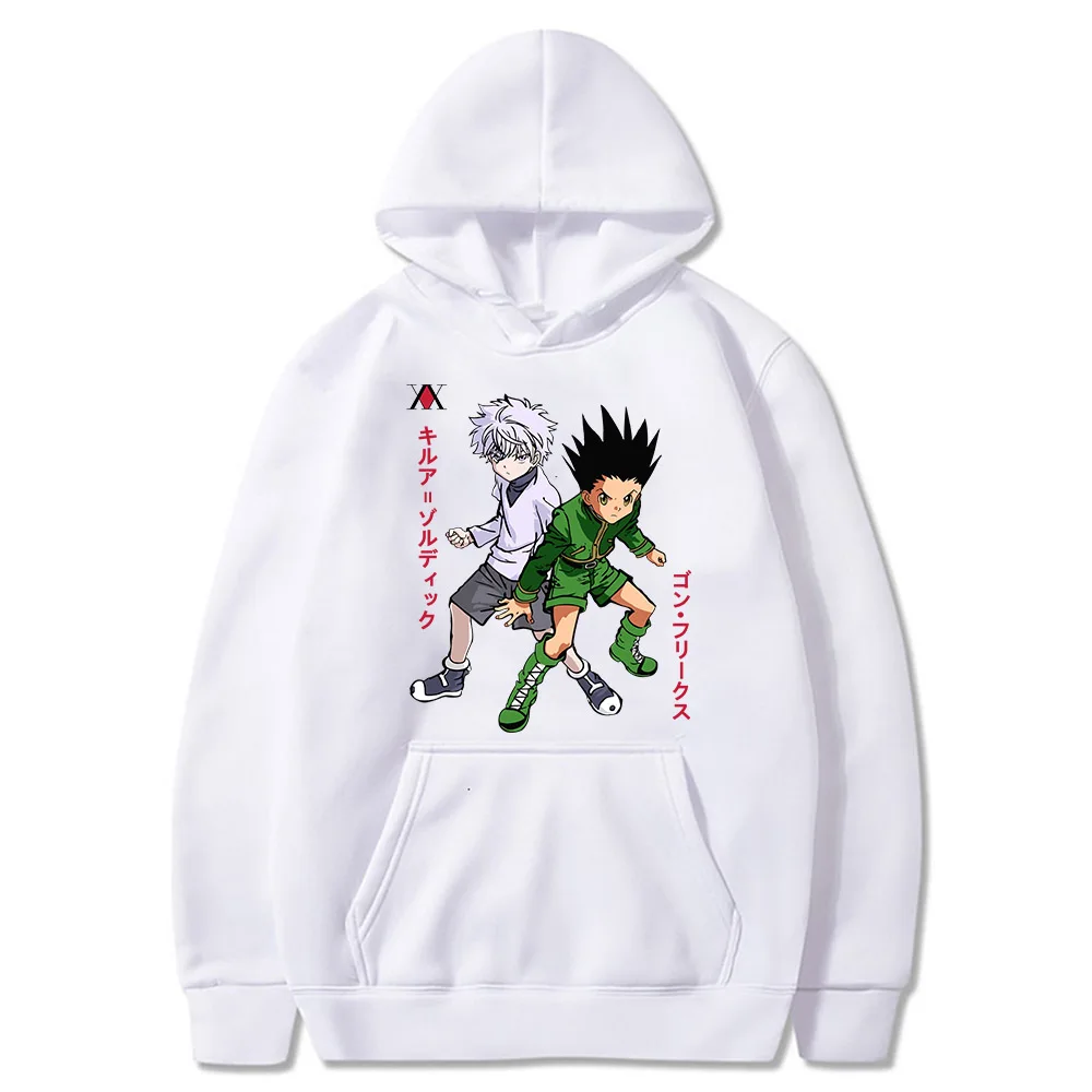 Худи для косплея аниме Hunter x Hunter, свитшоты Killua Gon, удобный топ, пуловеры, толстовка, felpa moletom
Худи для косплея аниме Hunter x Hunter, свитшоты Killua Gon, удобный топ, пуловеры, толстовка, felpa moletom