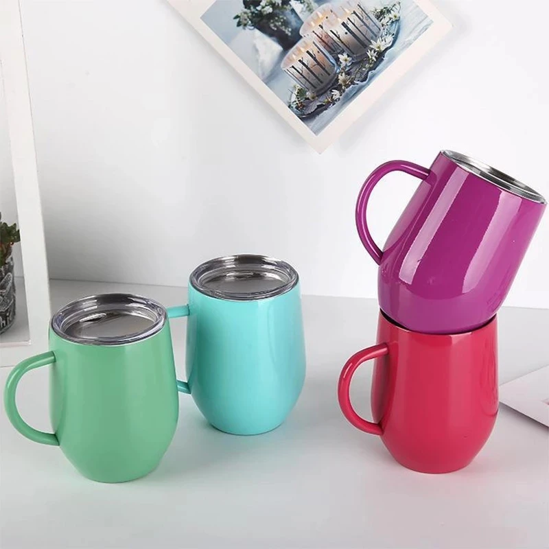 12oz Wine Tumbler Handle Cup Vacuum Insulated Cups Stainless Steel With Lid Beer Coffee Mug Christmas Santa Gifts
12oz Wine Tumbler Handle Cup Vacuum Insulated Cups Stainless Steel With Lid Beer Coffee Mug Christmas Santa Gifts