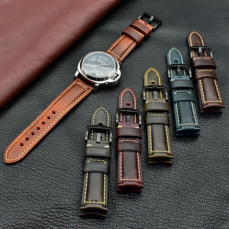 100% genuineHigh-quality leather band for 18/20/22/24/26mm watch band Oil wax leather strap for men and ladies 22mm watch strap
100% genuineHigh-quality leather band for 18/20/22/24/26mm watch band Oil wax leather strap for men and ladies 22mm watch strap