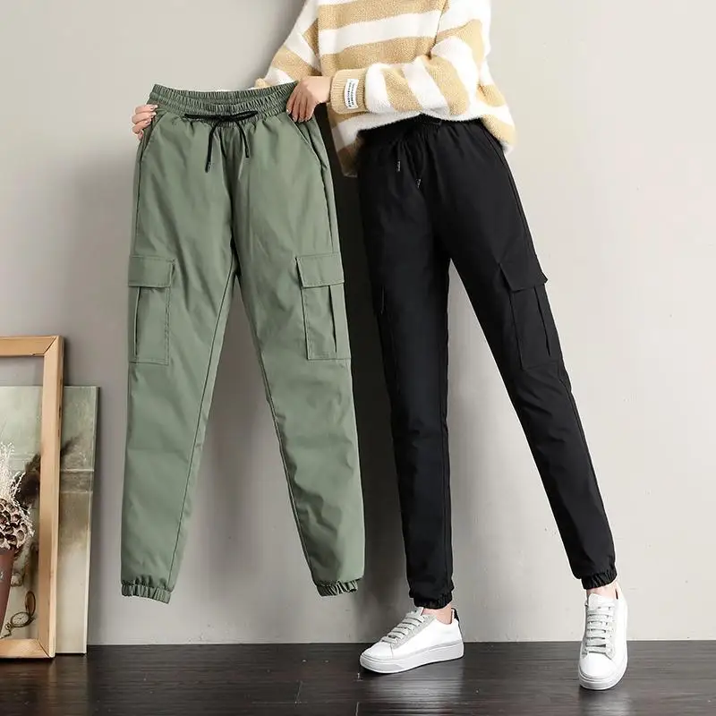 Down Cotton Pants Women 2022 Autumn Winter New High Waist Thick Casual Straight Pants Warm Trousers Large Size Sweatpants Y143
Down Cotton Pants Women 2022 Autumn Winter New High Waist Thick Casual Straight Pants Warm Trousers Large Size Sweatpants Y143
