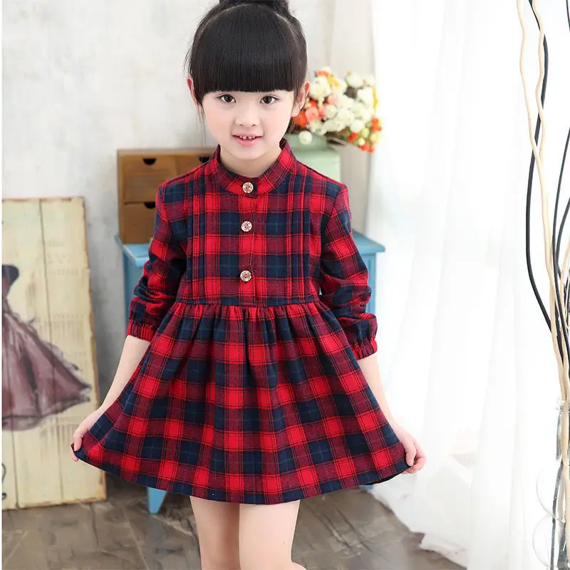 Turn-down Collar Casual Plaid Dresses Long Sleeve Spring and Autumn Baby Kids Clothes 0-13 Years Old Children's Dress for Girl
Turn-down Collar Casual Plaid Dresses Long Sleeve Spring and Autumn Baby Kids Clothes 0-13 Years Old Children's Dress for Girl