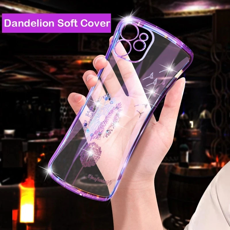 New Electroplated Fall-Proof Cassic Frame Plating Soft TPU Dandelion Diamond Case For iPhone 12 Mini 11 Pro XS Max XR 8 Cover
New Electroplated Fall-Proof Cassic Frame Plating Soft TPU Dandelion Diamond Case For iPhone 12 Mini 11 Pro XS Max XR 8 Cover