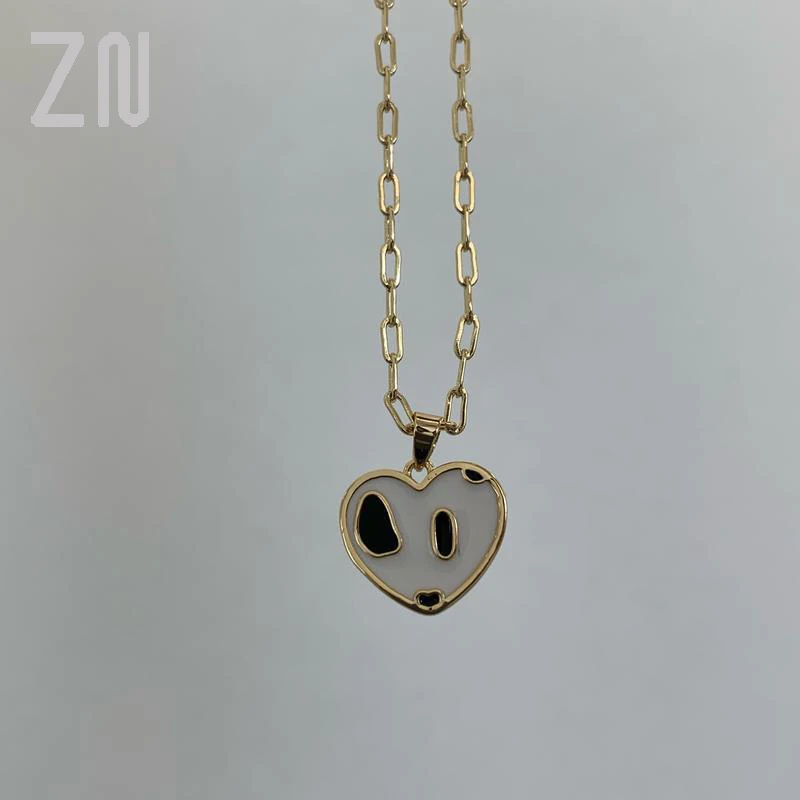 ZN 2021 New Necklace Jewelry Fashion Cow Spotted Love Heart-shaped Temperament Necklaces For Women Jewelry Gift
ZN 2021 New Necklace Jewelry Fashion Cow Spotted Love Heart-shaped Temperament Necklaces For Women Jewelry Gift