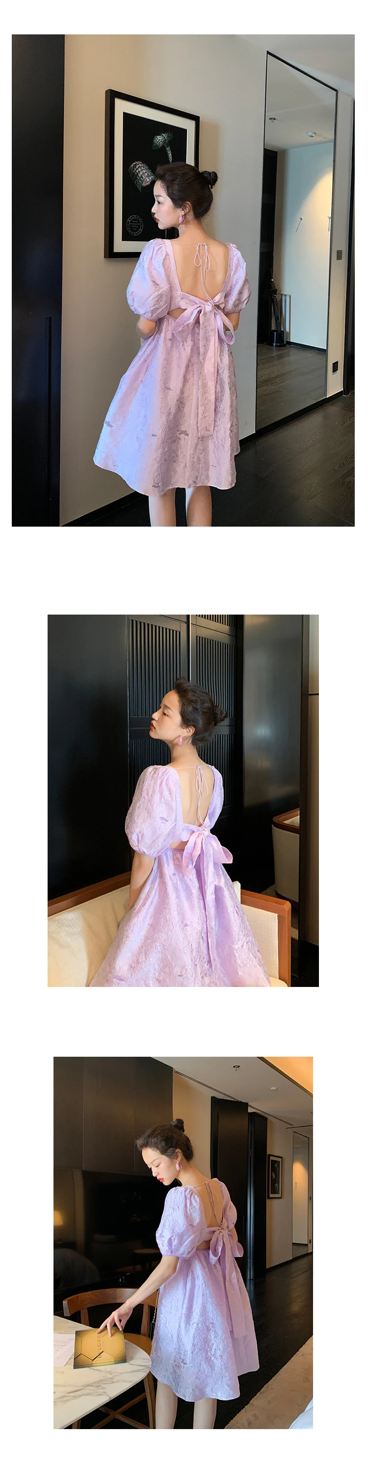 French Style Vintage Backless Tulle Tutu Dress Women's Summer Tight Waist Slimming Puff Sleeve Salt Sweet Dress
French Style Vintage Backless Tulle Tutu Dress Women's Summer Tight Waist Slimming Puff Sleeve Salt Sweet Dress