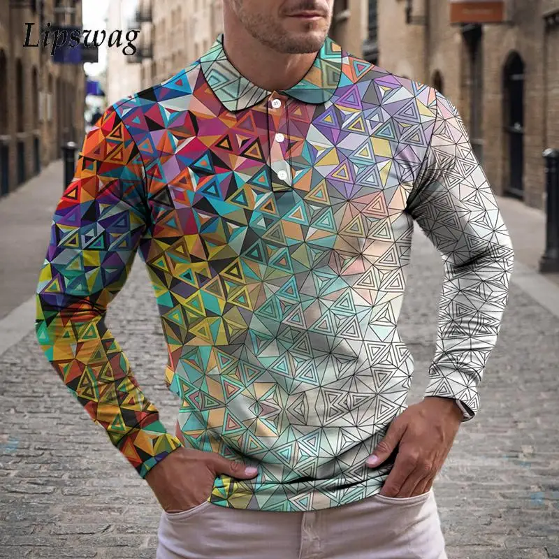 Autumn Mens Slim Pullover Tops Zipper Design Turn-down Collar Polo Shirt Men Gradient Dot Printed Casual Long Sleeve Polo Shirts
Autumn Mens Slim Pullover Tops Zipper Design Turn-down Collar Polo Shirt Men Gradient Dot Printed Casual Long Sleeve Polo Shirts