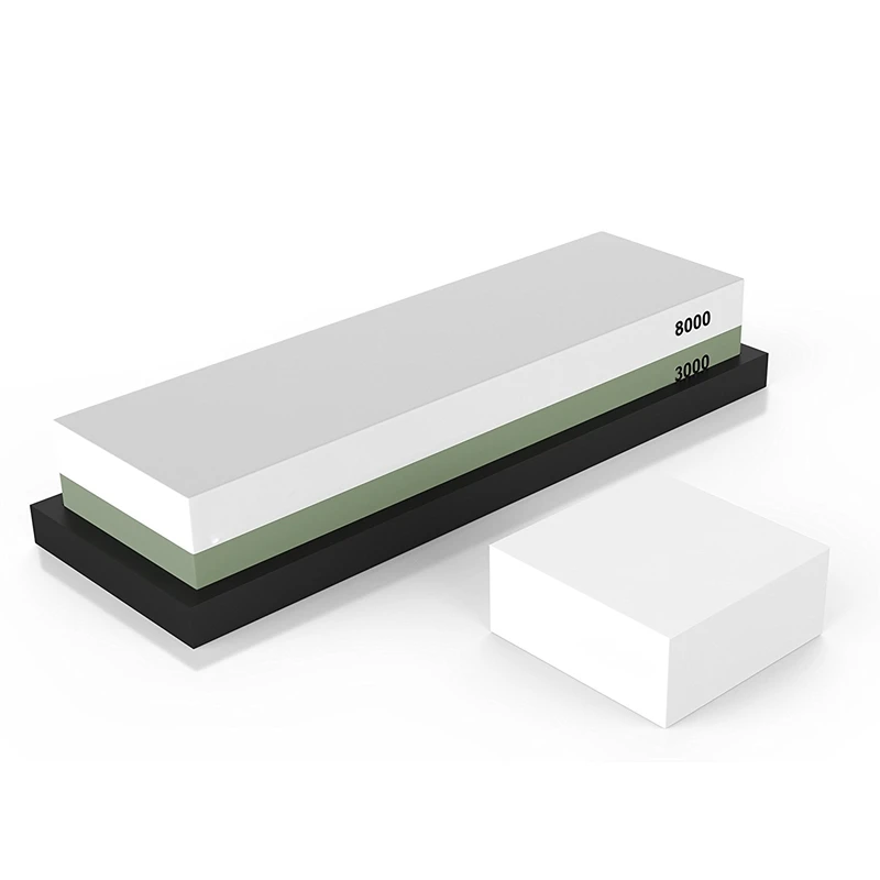 Premium Sharpening Stone 2 Side Grit 3000/8000 Whetstone | Best Kitchen Knife Sharpener Waterstone with NonSlip Rubber Base & Fl
Premium Sharpening Stone 2 Side Grit 3000/8000 Whetstone | Best Kitchen Knife Sharpener Waterstone with NonSlip Rubber Base & Fl