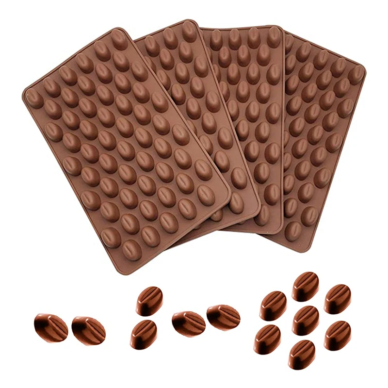 

Mini Coffee Beans Chocolate Mold Hard Candy Silicone Mould Cake Decorating Tool Cupcake Topper Pill Making Dog Treat Bakeware