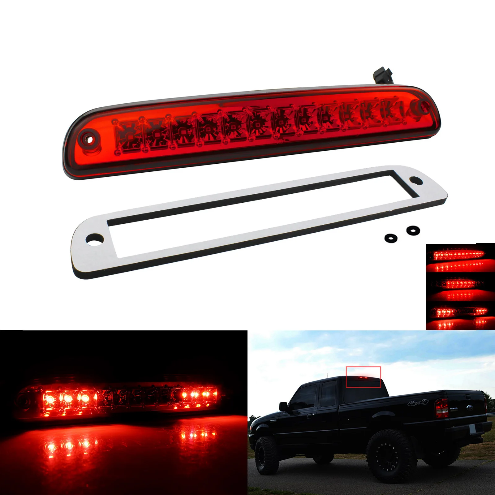 ANGRONG 1x LED High Mount Tail Brake Stop Light For Ford Ranger F250 F350 F450 1993-2011
ANGRONG 1x LED High Mount Tail Brake Stop Light For Ford Ranger F250 F350 F450 1993-2011