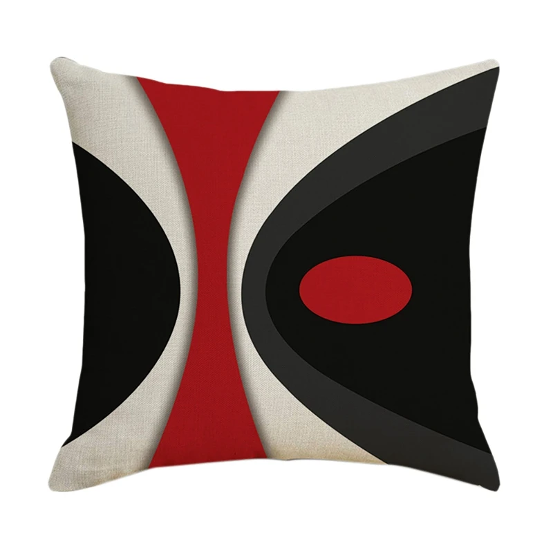 Фото Наволочка квадратной формы для домашнего текстиля с узором из льна, чехол для подушки на диване или в автомобиле. Подарок размером 45x45 см.