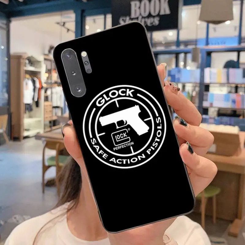 Чехол CUTEWANAN Glock Handgun для телефона Samsung Note 7 8 9 10 Lite Plus Galaxy J7 J8 J6 2018 Prime | Мобильные