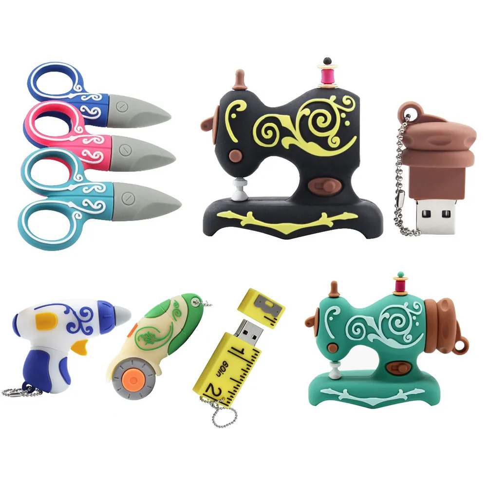 High speed cartoon ruler Scissors sewing machine USB flash drive USB2.0 4GB 8GB memory card 16GB 32GB 64GB Pendrive
High speed cartoon ruler Scissors sewing machine USB flash drive USB2.0 4GB 8GB memory card 16GB 32GB 64GB Pendrive