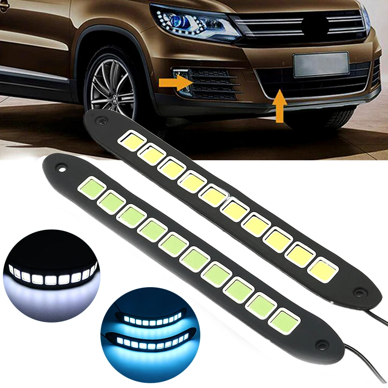 2pcs car styling DRL Daytime Running Light Super Bright Flexible Waterproof COB Straight Driving Fog Lamps White Ice Bule
2pcs car styling DRL Daytime Running Light Super Bright Flexible Waterproof COB Straight Driving Fog Lamps White Ice Bule