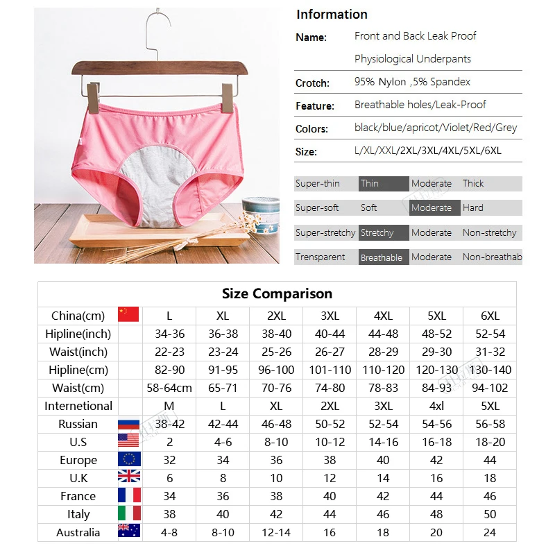 3 Pieces/Set Leak Proof Menstrual Panties Physiological Pants Women Underwear Period Cotton Waterproof Briefs Dropshipping
3 Pieces/Set Leak Proof Menstrual Panties Physiological Pants Women Underwear Period Cotton Waterproof Briefs Dropshipping
