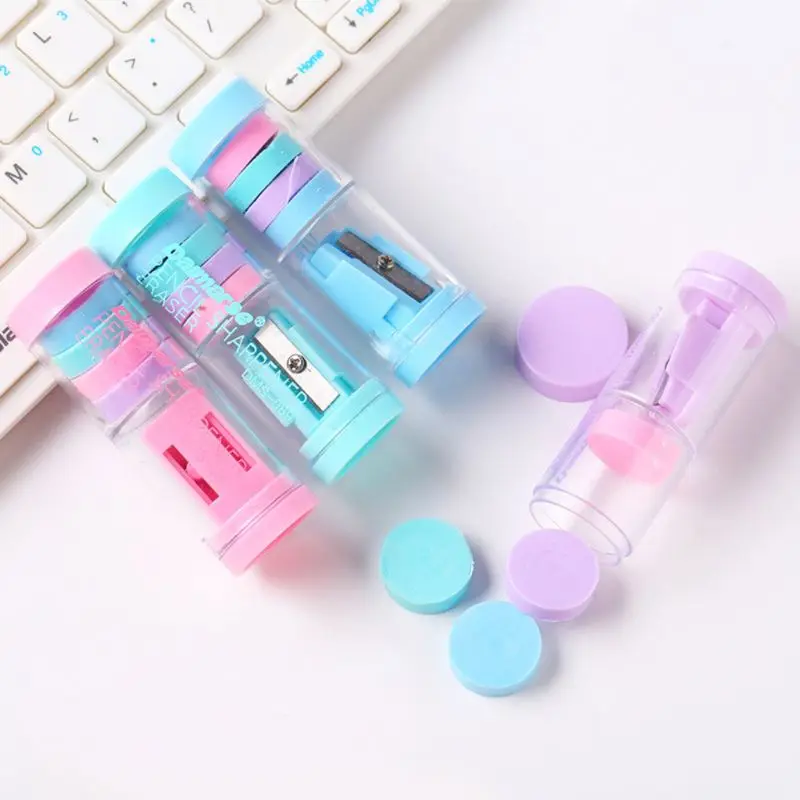 Candy Color Pencil Sharpener With Erasers Kawaii Pencil Sharpener For Girls Gifts School Supplies
Candy Color Pencil Sharpener With Erasers Kawaii Pencil Sharpener For Girls Gifts School Supplies