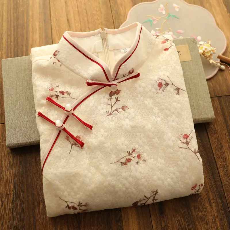 Cheongsam Dresses For Improved Young Floral Style Elegant Daily High-end Qipao Dress Vestido Old Shanghai Party Dress
Cheongsam Dresses For Improved Young Floral Style Elegant Daily High-end Qipao Dress Vestido Old Shanghai Party Dress