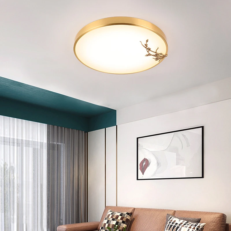 Modern Copper LED Ceiling Lamp Living Room Bedroom Parlor Bar Dining Room Nordic Creativity Design Interior Round Ceiling Light
Modern Copper LED Ceiling Lamp Living Room Bedroom Parlor Bar Dining Room Nordic Creativity Design Interior Round Ceiling Light