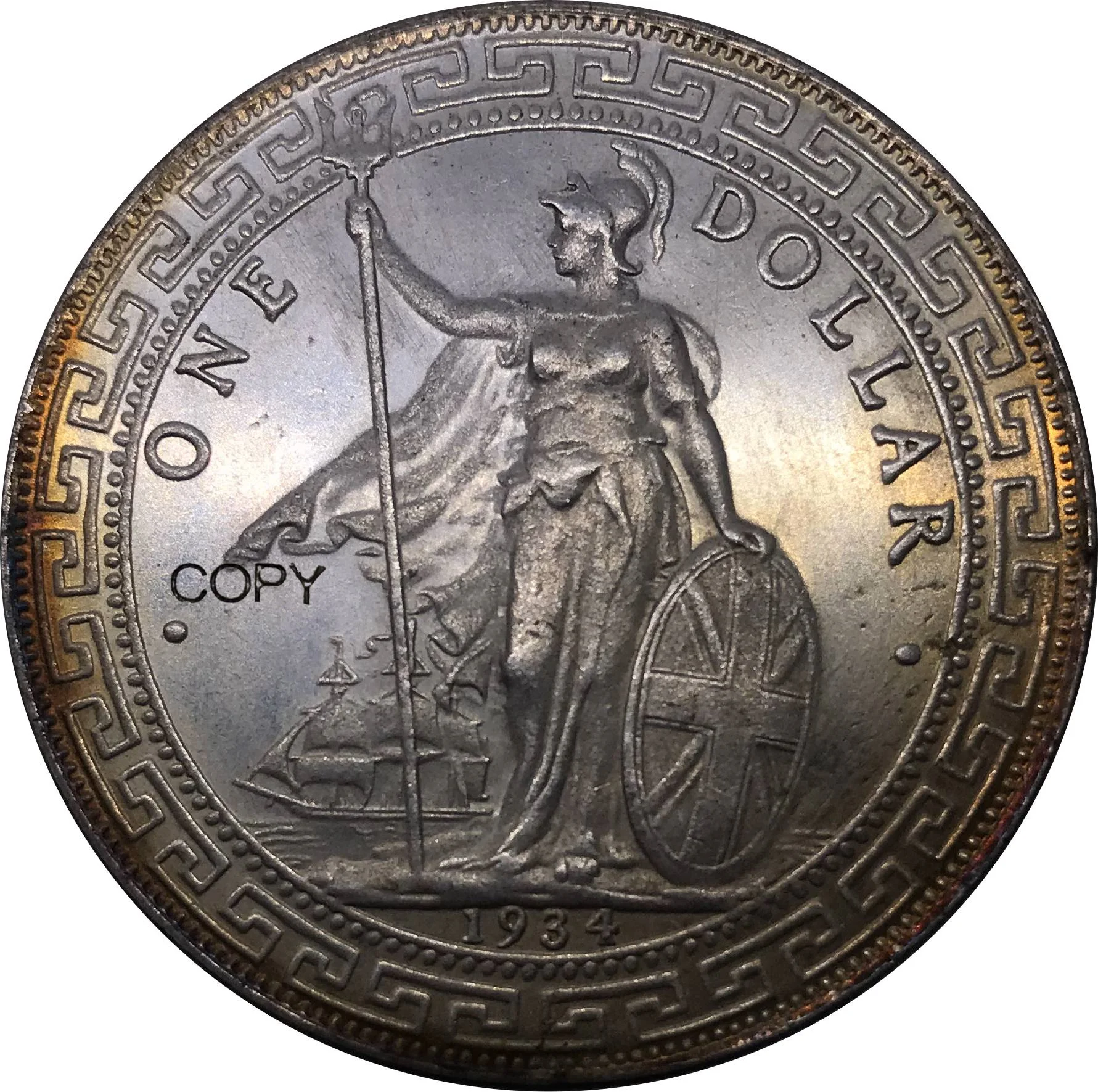 UK 1934 Coin United Kingdom 1 Dollar British Trade Cupronickel Plated Silver Hong Kong Metal Souvenir Gift Collectible Coins
UK 1934 Coin United Kingdom 1 Dollar British Trade Cupronickel Plated Silver Hong Kong Metal Souvenir Gift Collectible Coins
