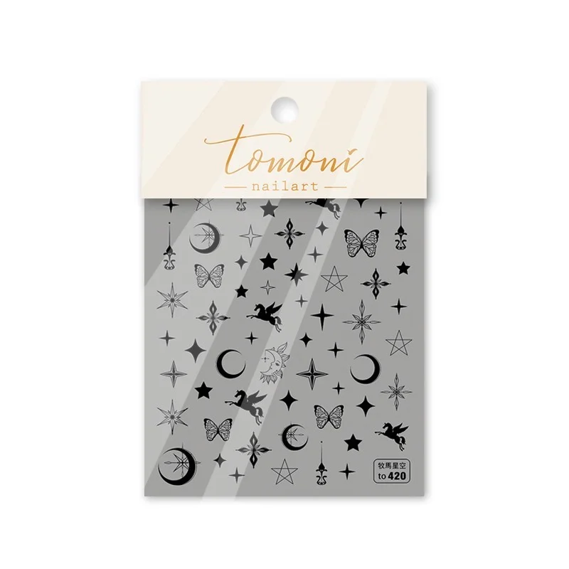 1Sheet 5D Engraved Stickers for Nails Starry Sky Design Decals WHITE BLACK Charm Moon Star Self Adhesive Nail Art Decorations 
1Sheet 5D Engraved Stickers for Nails Starry Sky Design Decals WHITE BLACK Charm Moon Star Self Adhesive Nail Art Decorations