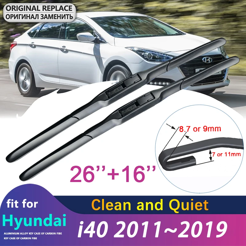 Car Wiper Blade for Hyundai i40 2011~2019 Car Wiper Blade Front Windscreen Windshield Wipers Car Accessories 2012 2013 2014 2015
Car Wiper Blade for Hyundai i40 2011~2019 Car Wiper Blade Front Windscreen Windshield Wipers Car Accessories 2012 2013 2014 2015