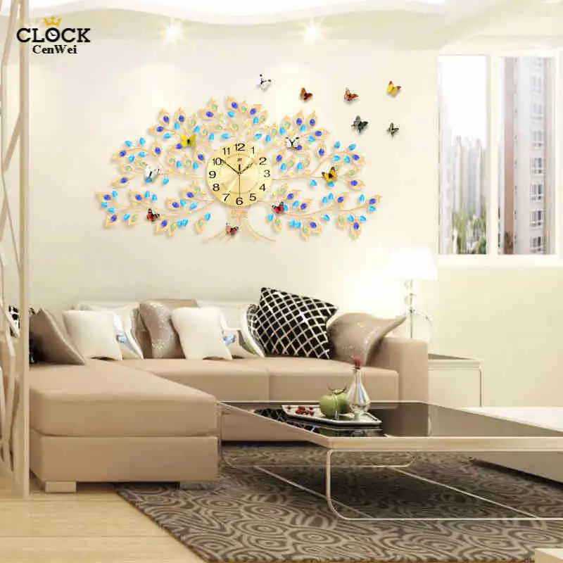 Large Wall Clock Living Room Wall Home Decorative Luxury Art Clock Mechanism Quartz Watch Home Watch Clocks on The Wall
Large Wall Clock Living Room Wall Home Decorative Luxury Art Clock Mechanism Quartz Watch Home Watch Clocks on The Wall